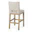 Tabouret de comptoir, ensemble de 2, revêtu de tissu