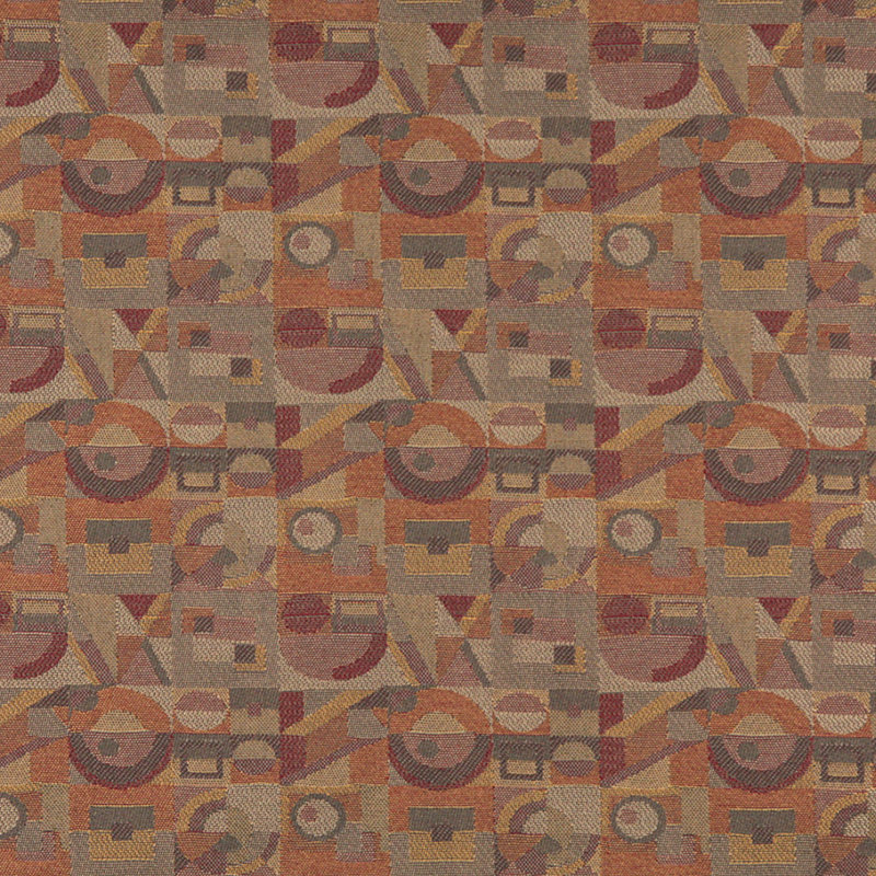 Tissu géométrique, Brun