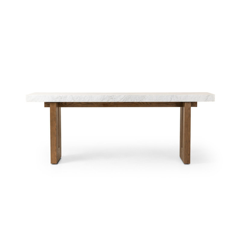 Shireen Ingham Console Table-White Carrara Marble