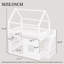 Lit pour maison double en bois pleine grandeur en blanc, éclairage de tablette à DEL, structure en forme, coffre-fort pour un accès facile Blanc de bois, tablette, cadre, garde-corps, solution de chambre fonctionnelle et peu encombrante-130115564