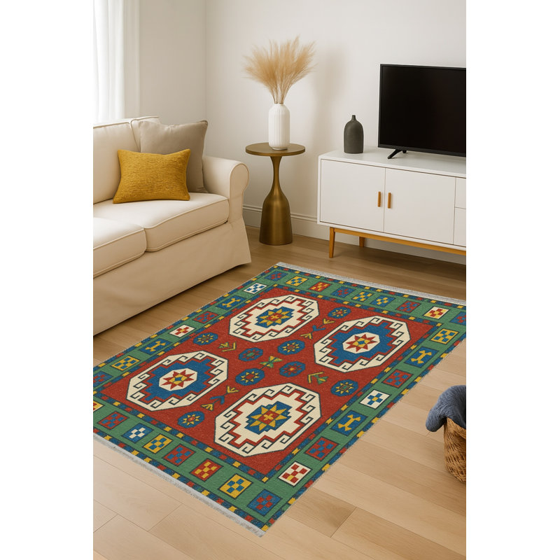Tapis tissé à la main Mosso, 4'7" x 6'7"