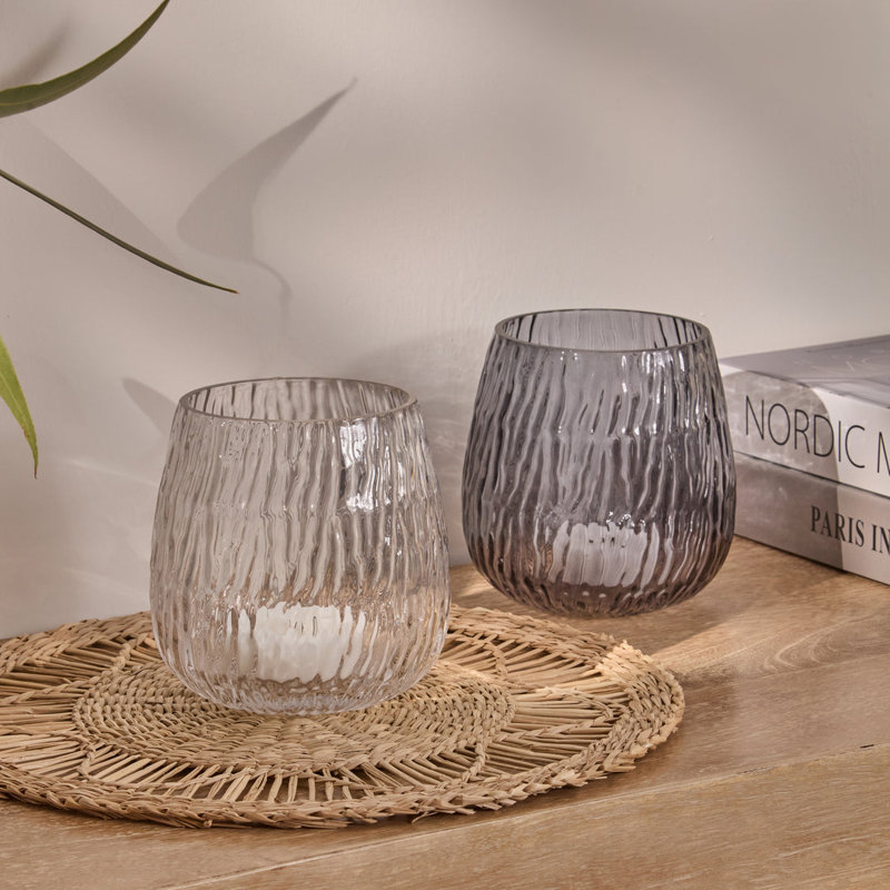Glass Tabletop Candle Accessories, Clear
