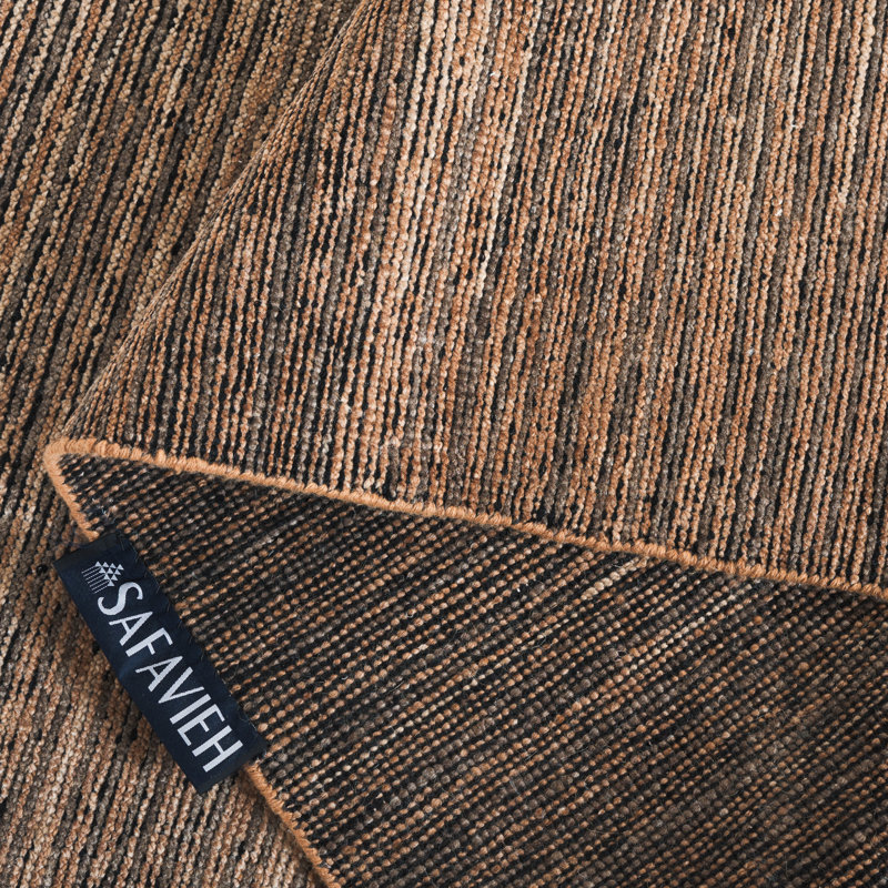 Gray Hand-Knotted Wool and Viscose 6' x 9' Area Rug
