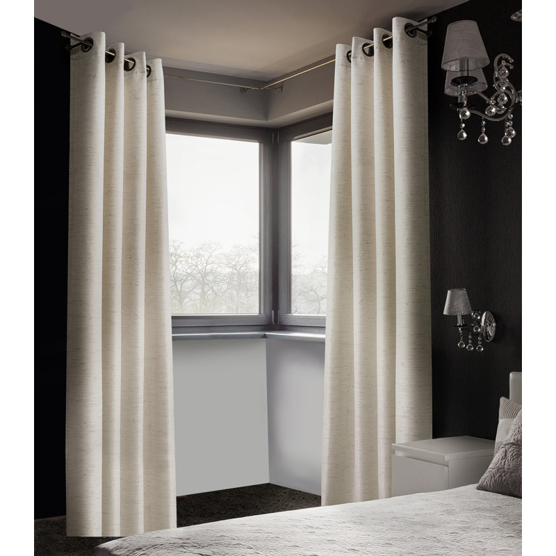 Patchway Room Darkening Curtain Pair, Natural