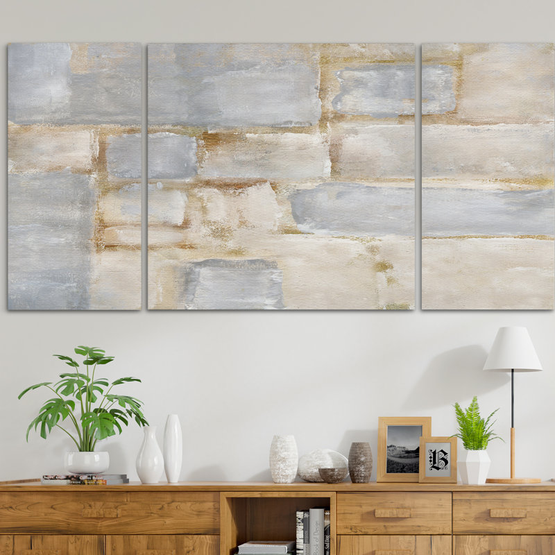 Terrazza I - Painting on Canvas, 32" H x 64" W x 1.5" D