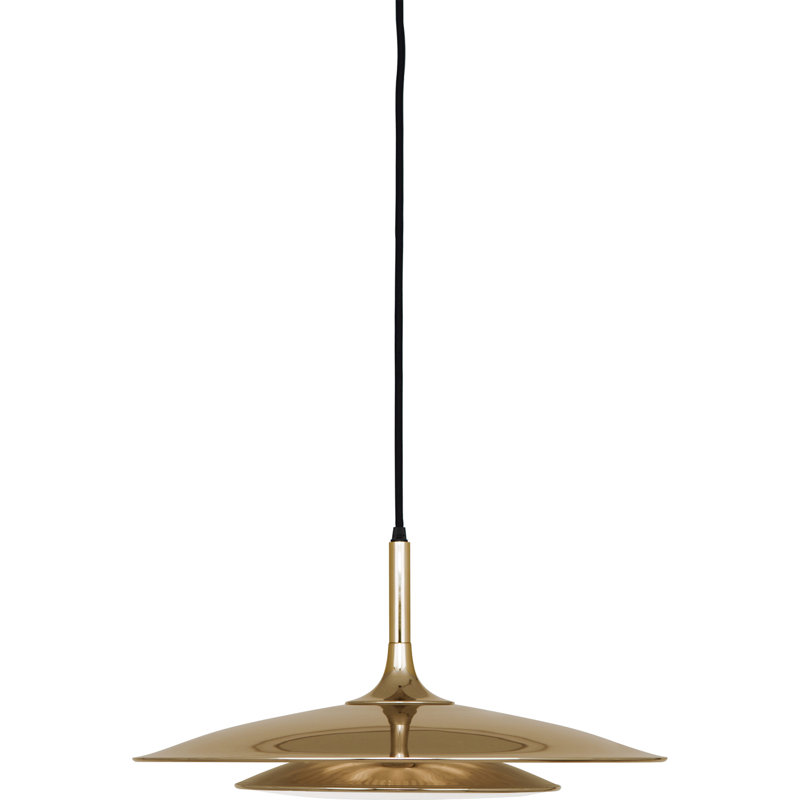 Axiom 3 - Light Unique/Statement Pendant, Polished Gold