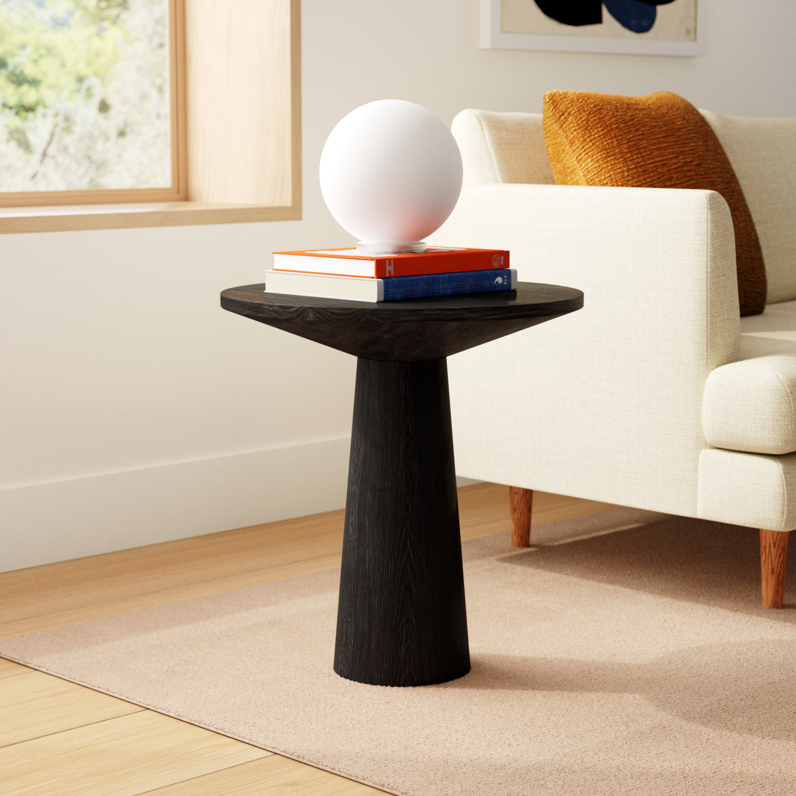 Wyatt 20" End Table, Black