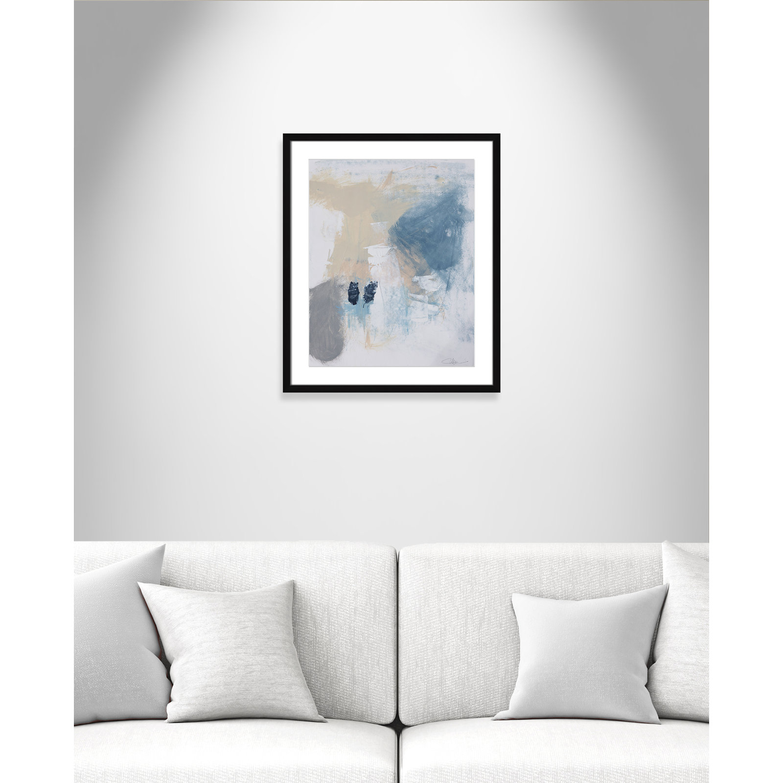 Coastal Carnival Collection "Coastal Carnival II" Print, Black Single Picture Framed Paper, White