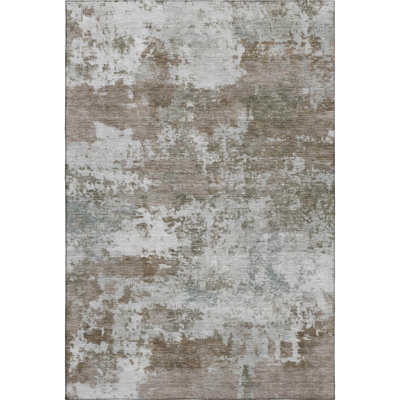 Premium Machine Washable Mayfield AMF2366 Abstract Rug