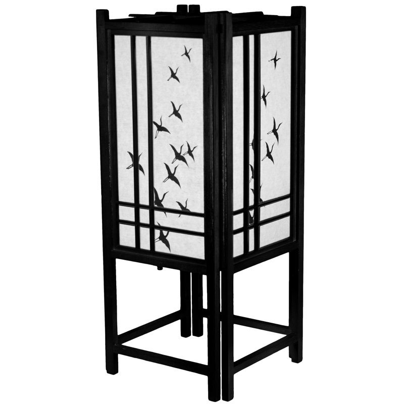 Lampe Cranes Shoji, Noir