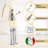 Rotary Egg Beater Manual Hand Crank Mixer - Stainless Steel Hand Mixer with Double Rotating Heads for Beating, Blending, and Whipping - Dishwasher Safe Kitchen Gadgets by Kings County Tools (Cream)