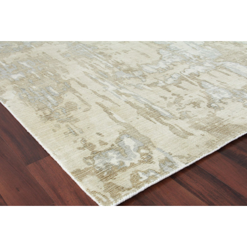 Murano Area Rug, Rectangle 9' x 12', Gold/Ivory