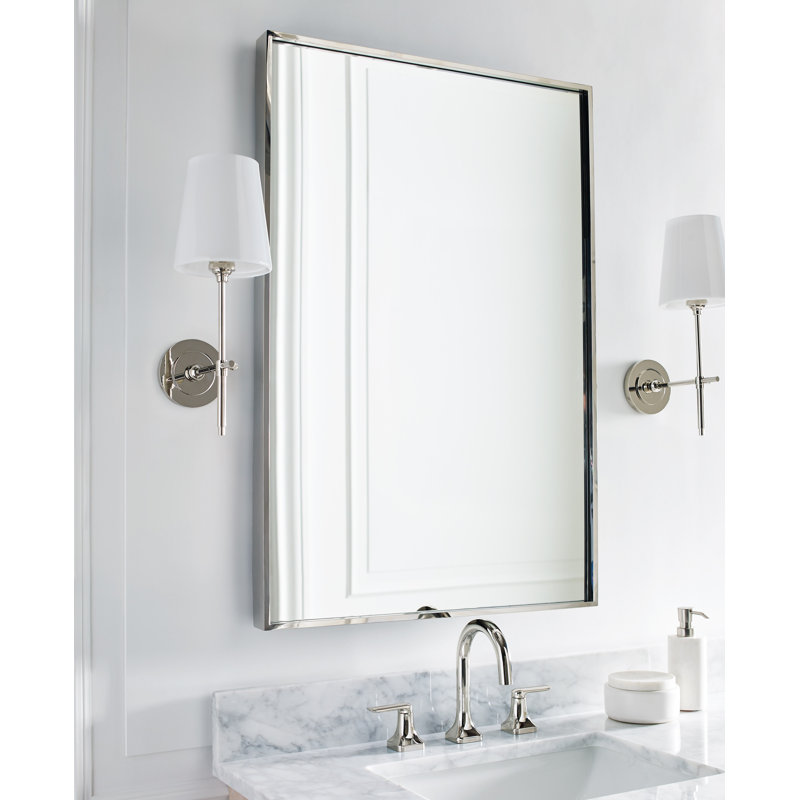 Thomas O'Brien Bryant Sconce, Polished Nickel