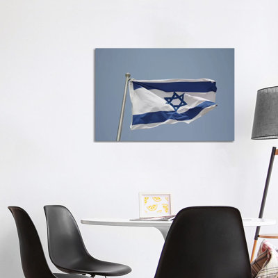 Israeli Flag by Unknown Artist - Wrapped Canvas Print
