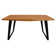 Ziyue Modern Natural Finish Dining Table on Solid Wood with Iron Base