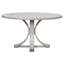 Round Walnut Wood Dining Table-87460362