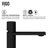 Sottile 18" L x 13" W x 4" H Rectangular Glass Vessel Bathroom Sink with 12" H Faucet-99843992-99843995