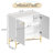 2 Door  Locker Accent Cabinet With  Spindle Legs And Triangular Handles-1892268760