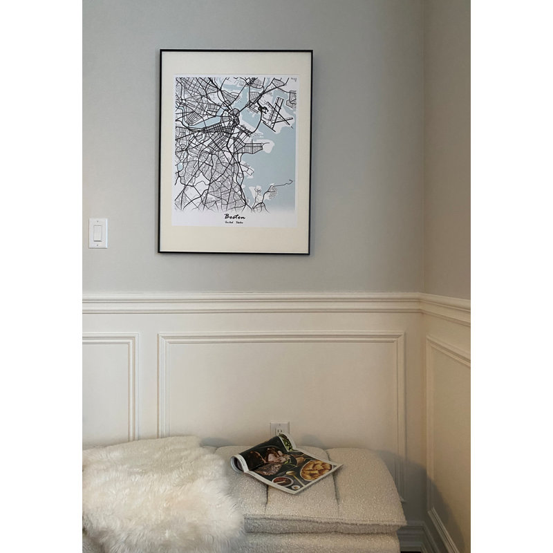 " Boston City Map ", White