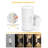Modern Plug-In Wall-Mounted Dimmable Night Light With Light Sensor, 2-Pack, Soft White 3000K