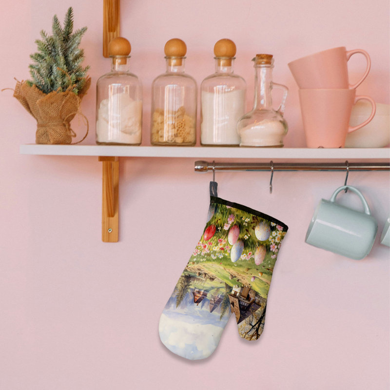 Meadow Bliss Oven Mitt Cotton Twill