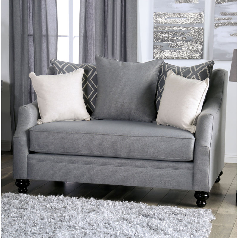 Cao Upholstered 65'' Loveseat, Upholstery Color Gray