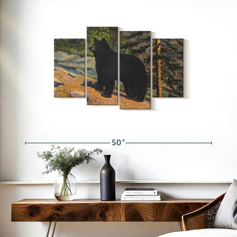 Brampt Black Bear, 22" H x 36" W