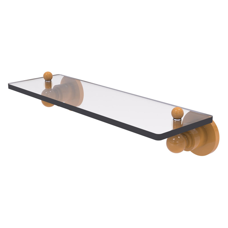 Astor Place Floating Shelf, 3" H x 16" W x 5" D, Golden Yellow