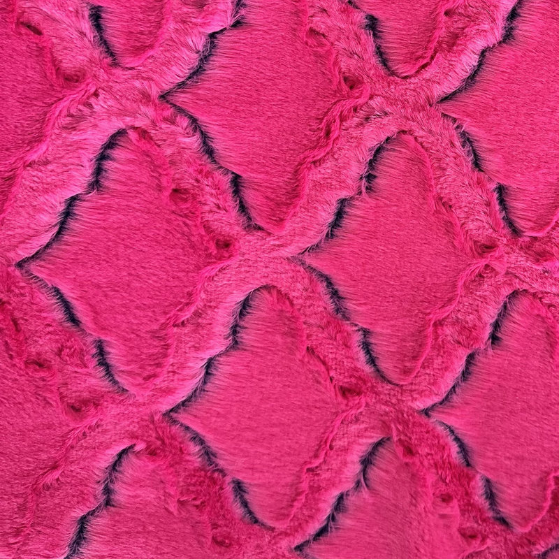 Animal Print Reversible Throw Pillow, Ikat, 20" x 20", Fuchsia/Purple