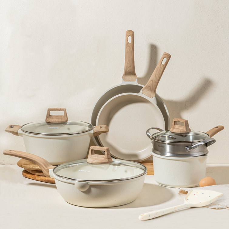 Carote Nonstick Granite Cookware Sets 10 Pcs Stone Cookware Set