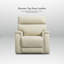 Fauteuil inclinable électrique en cuir véritable avec appui-tête réglable-110480070
