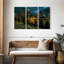 «Boston Skyline At Night», reproduction d'art sur toile-373680660
