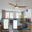 Ventilateur de plafond moderne 52 pouces à 3 pales en bois massif avec lumière et télécommande, moteur à courant continu silencieux à 10 vitesses, ventilateur de chambre à coucher, ventilateur de salon, minuterie-1387383443-1609829251