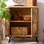 Armoire de rangement domestique en rotin tressé