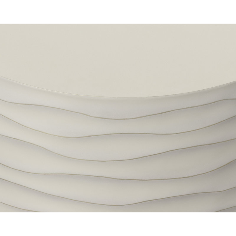 Deans Coffee Table - Cream, Cream, 16" H x 23.5" L x 23.5" W