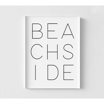 Reproduction de bord de mer, impression Airbnb, impression de vie nautique, signe mural côtier, impressions de citations de plage, art mural citations en noir et blanc