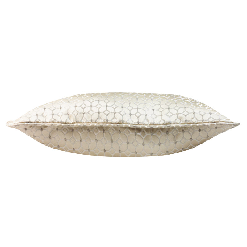 Geometric Square Cushion Cover, Feather