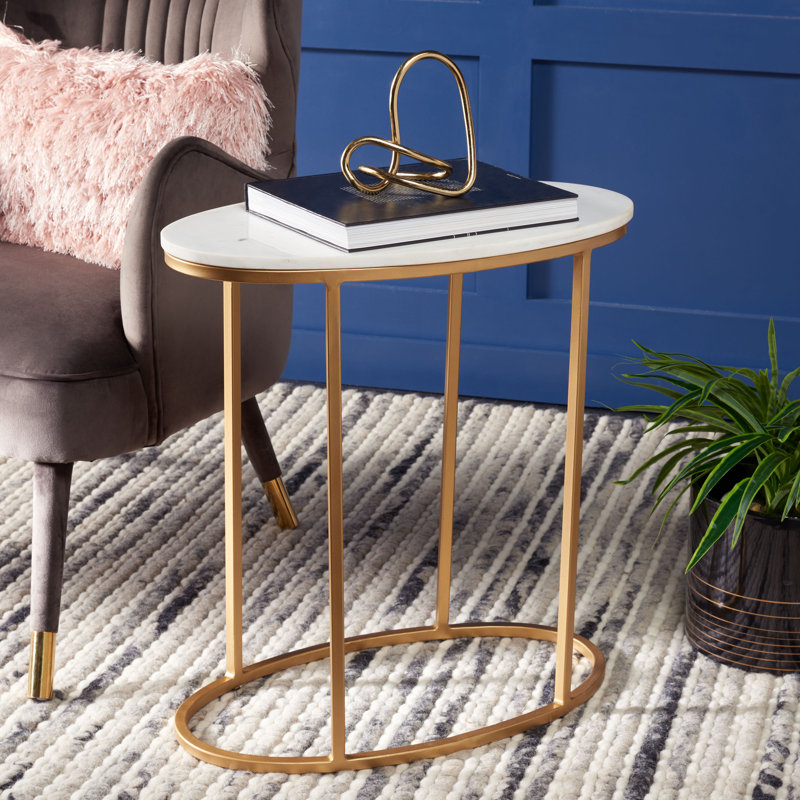 Marble Top End Table