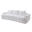 100" Extra Large Curved Front Compressed Sectional Sofa, 3-Seat Cloud-Like Boucle Couch with High Resilience Foam, Easy to Move & Ship, Modern Oversized Sofa-1217048173