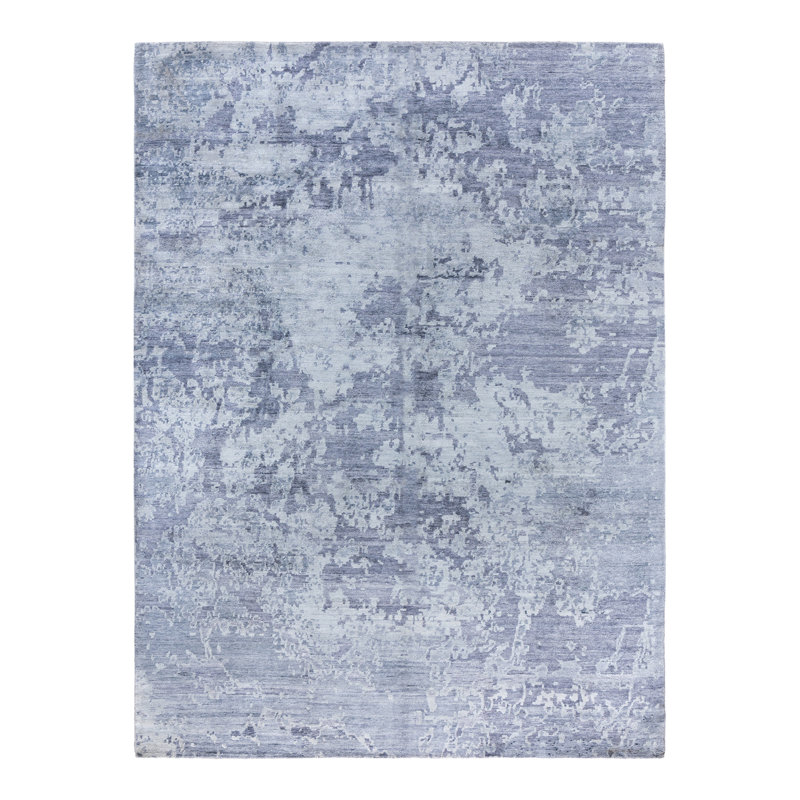 Overdyed One-of-a-Kind Rectangle 9' X 12'2" Hand Knotted Area Rug