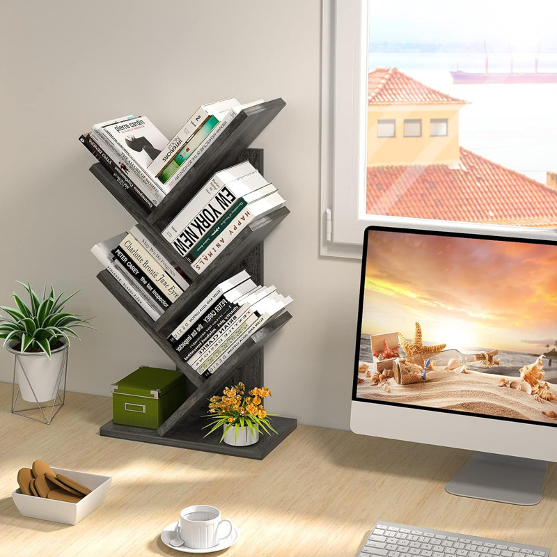 Daretta Bookcase, Gray