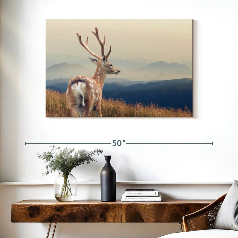 Crowle Mountain Sika Deer, H 26 po x l 39 po