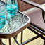 Causeuse de balançoire d'extérieur avec table basse 2 places