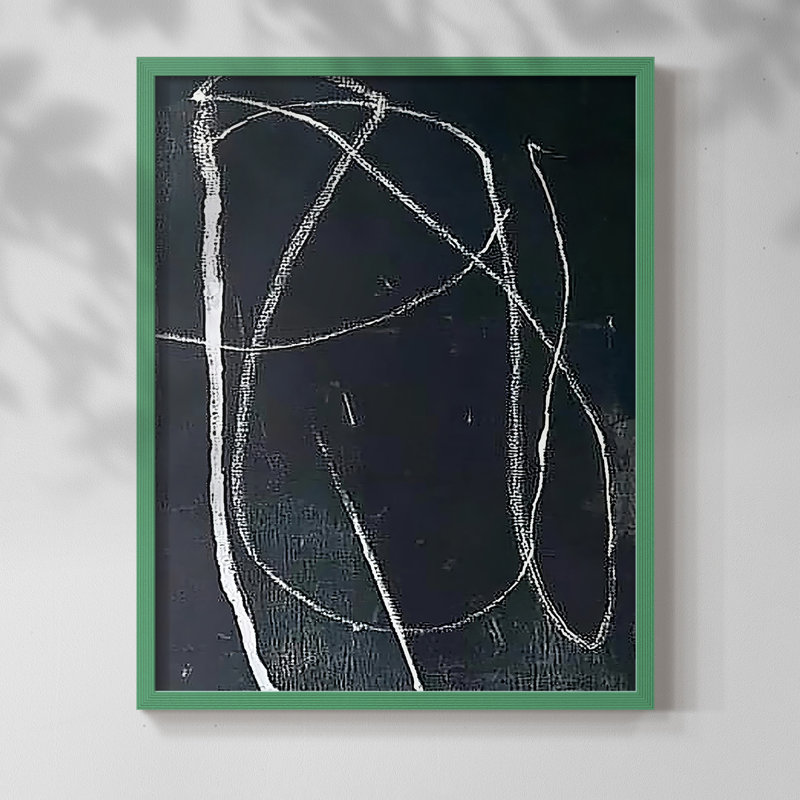 "ABSTRACT Series DCXIX" par J Paul, Noir, noir, noir, noir, H 21 po x l 17 po