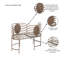 Banc de jardin en fer amateur