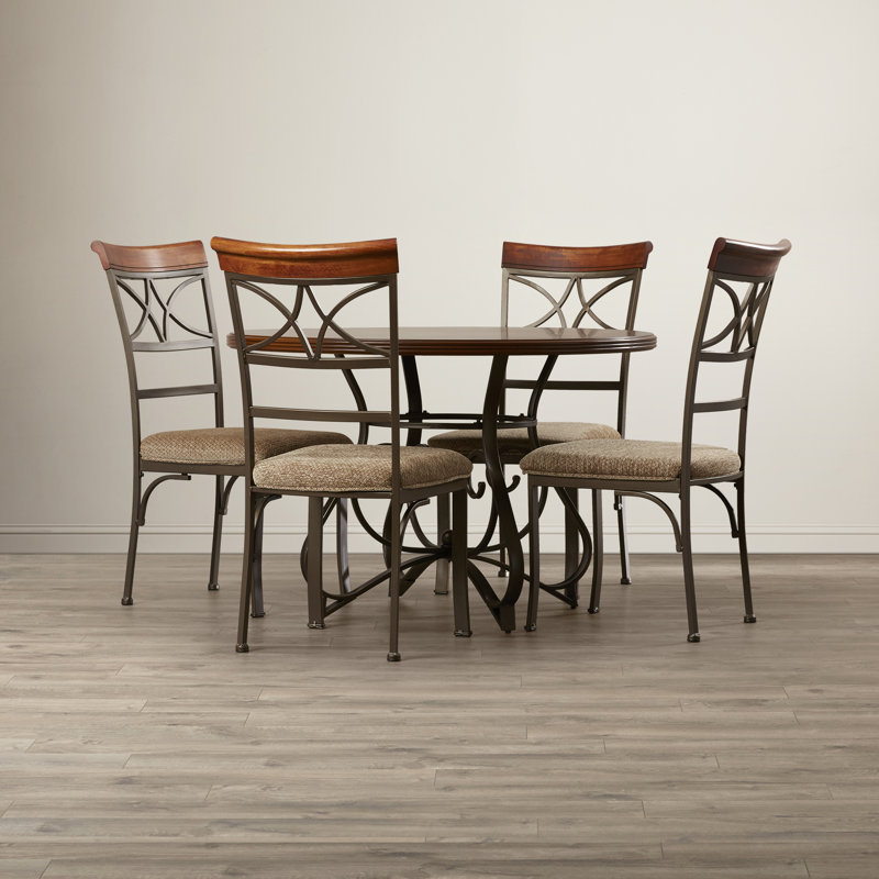Ellefson 5 Piece 45" Round Table Dining Set