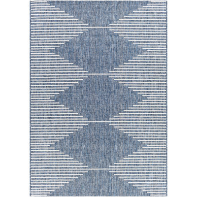 Tapis intérieur / extérieur bleu Irielle