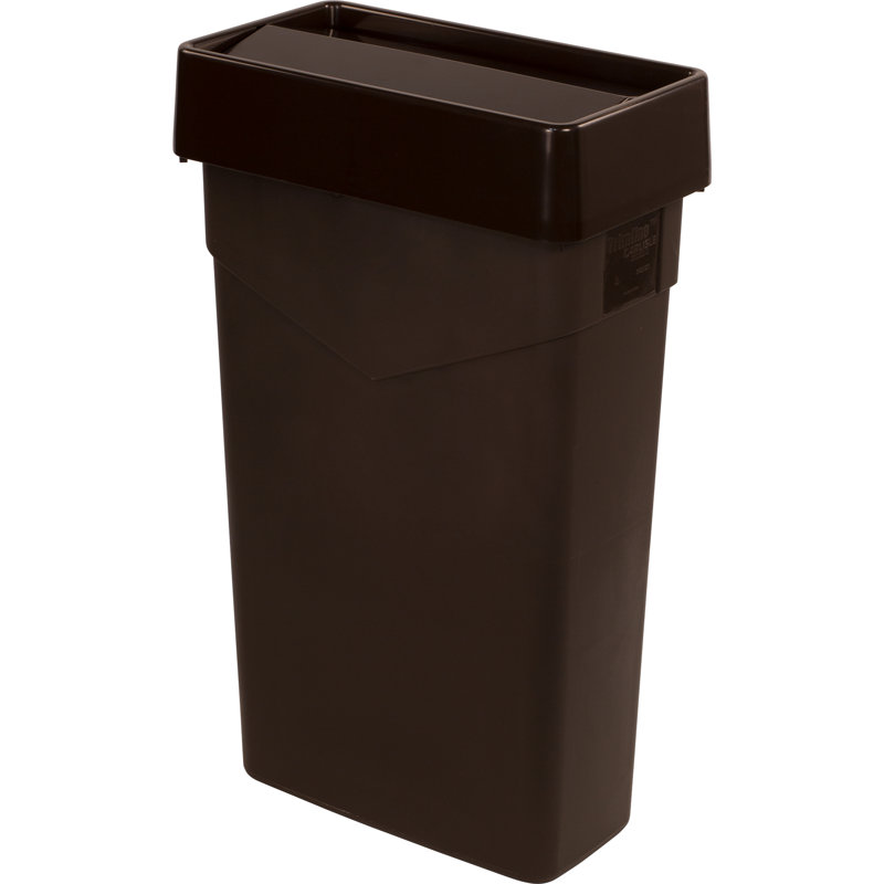 Poubelle 23 gallons trimline, Marron foncé