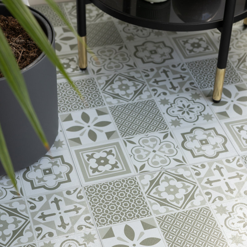 Herriot 30 x 30cm PVC Tile in Grey