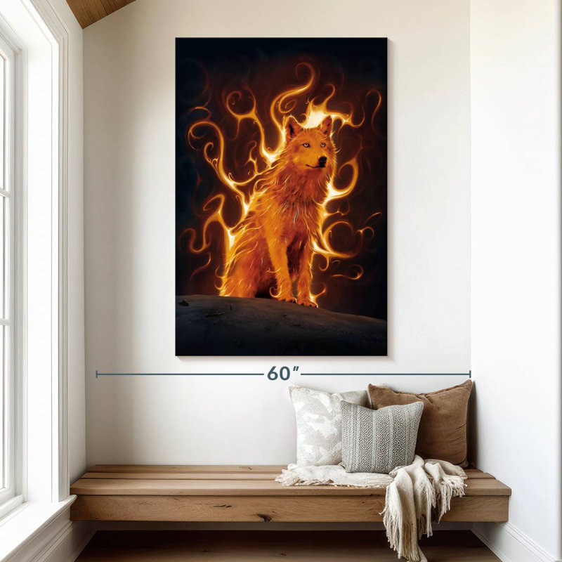 Brampt Phoenix Wolf, 51" H x 34" W